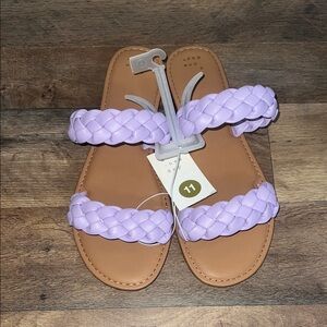 NWT A New Day Braided Lavender Sandals sz 11